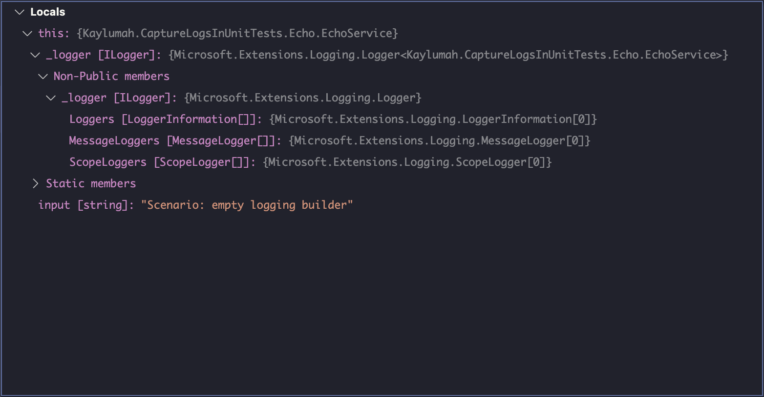 VS Code - Dotnet Debugger - No ILogger Registered